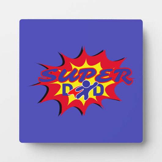 ヒーロすごいパパ漫画本父の日 フォトプラーク (正面)