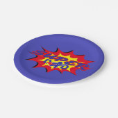 ヒーロすごいパパ漫画本父の日 ペーパープレート (アングル)