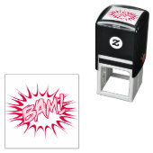 ヒーロすごいークラシック・バム！アクションバブル セルフインキングスタンプ (インサイチュ)