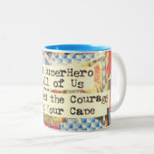 ヒーロすごいーコーヒーマグ ツートーンマグカップ (正面右)