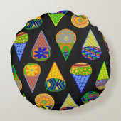 ヒーロすごいーズのアイスクリームコーン ラウンドクッション (裏面)