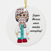 ヒーロすごいーズ衣服マスク セラミックオーナメント (正面)
