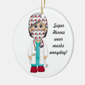 ヒーロすごいーズ衣服マスク セラミックオーナメント (左)