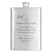 ヒーロすごいーパパギフト父の日 フラスク (正面)