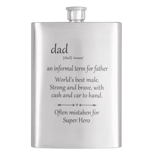 ヒーロすごいーパパギフト父の日 フラスク (正面)