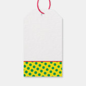 ヒーロすごい漫画ザプおもしろいポーカラフルドブーム ギフトタグ (裏面)