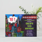 ヒーロすごい漫画ブックシティバースデーパーティー 招待状 (スタンド正面)