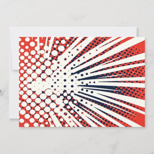 ヒーロすごい漫画ブックシティバースデーパーティー 招待状 (裏面)