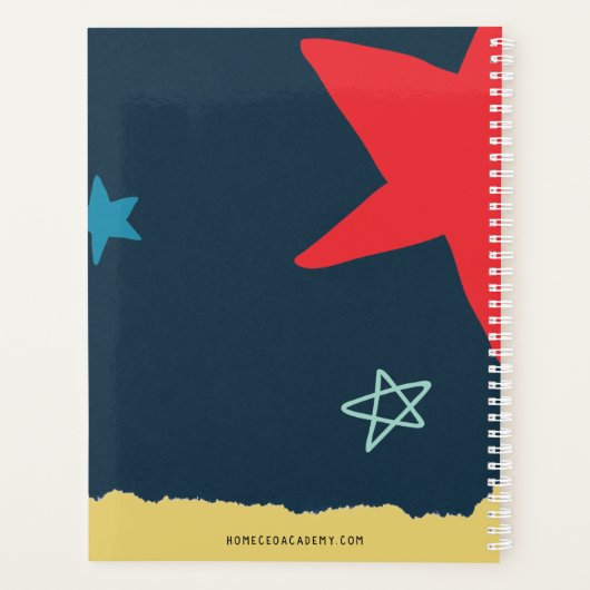 ヒーロテーマ先生ホームスクールプランナー（大） プランナー手帳 (裏面)