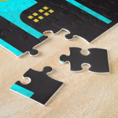 ヒーロパーソナライズされたーすごいチャイルドネームパズル ジグソーパズル (側面)