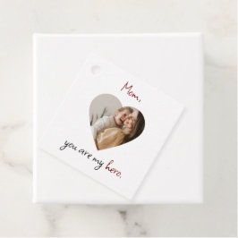 ヒーロパーソナライズされた・ママのメッセージカード フェイバータグ