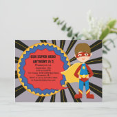 ヒーロボすごいイズ誕生日招待状 招待状 (スタンド正面)
