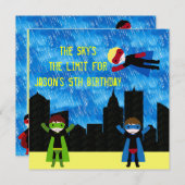 ヒーロボすごいーイズビデイパーティー 招待状 (正面/裏面)