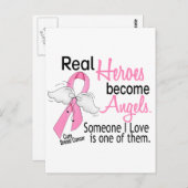 ヒーローが天使の乳がん ポストカード (正面/裏面)