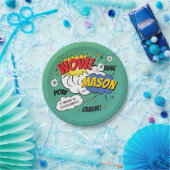 ヒーローすごいとヴィランの子供の誕生日パーティー ペーパープレート (パーティー)