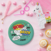 ヒーローすごいとヴィランの子供の誕生日パーティー ペーパープレート (パーティー)