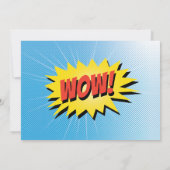 ヒーローすごいとヴィランの子供の誕生日パーティー 招待状 (裏面)