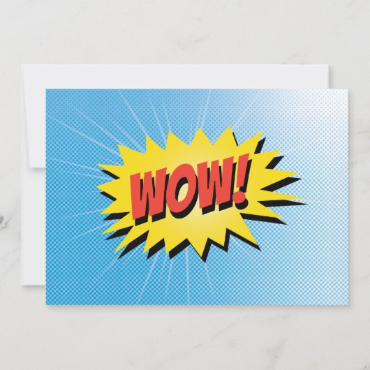 ヒーローすごいとヴィランの子供の誕生日パーティー 招待状 (裏面)