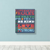 ヒーローすごいの規則 キャンバスプリント (インサイチュ (ウッドフロア))