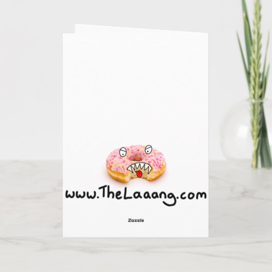 ヒーローすごいジンジャーブレッドマンキャラクター誕生日カード カード (裏面)