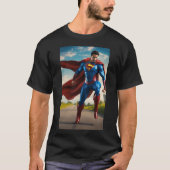 ヒーローすごいデザインシ最高のャツ Tシャツ (正面)