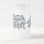 ヒーローすごいパパ フロストグラスビールジョッキ (中央)