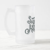 ヒーローすごいパパ フロストグラスビールジョッキ (左)