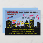 ヒーローすごいパーティの招待状 招待状 (正面/裏面)