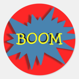 ヒーローすごいパーティーテーマレッドブルー ラウンドシール