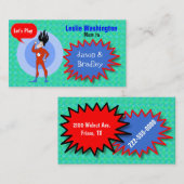 ヒーローすごいママ遊デートカード コーリングカード (正面/裏面)