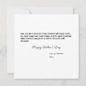 ヒーローすごい父の日Day自分の写真を追加 (裏面)