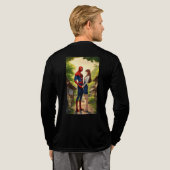 ヒーローとハート» トライブレンドTシャツ (背面全体)