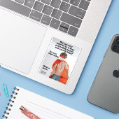 ヒーローになってビニール救のステッカーを生きる シール (ノートパソコンとiPhone)