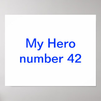 ヒーローのジャッキー・ロビンソンのポスター ポスター