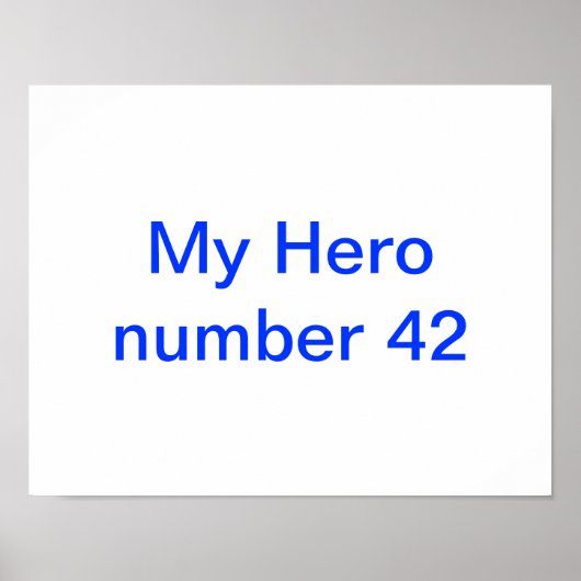 ヒーローのジャッキー・ロビンソンのポスター ポスター (正面)