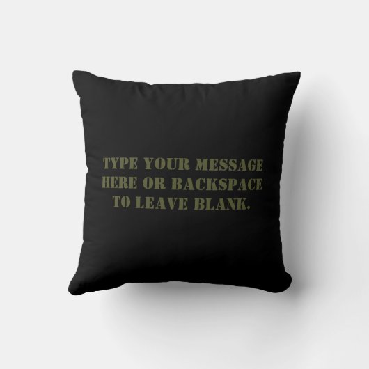 ヒーローの枕を防ぐための忘れ戦争記念枕 クッション (裏面)