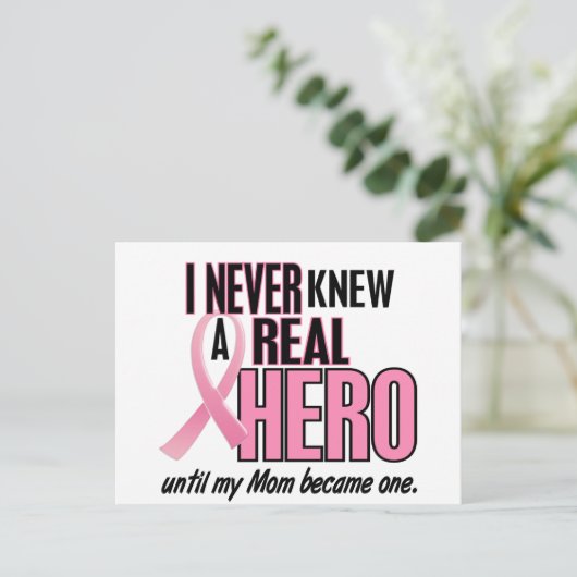 ヒーローの母親実在を知ったことがない(乳がん) ポストカード (スタンド正面)