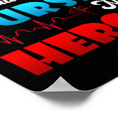 ヒーローの看護が必要なナースもCNAユーモア ポスター (角)