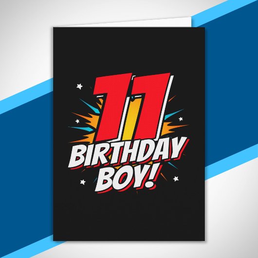 ヒーローの誕生日 - 11歳 - 11回目の誕生日 カード