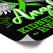 ヒーローは今の私の天使の腎臓病グリーンリボンG ポスター (角)