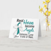 ヒーローは天使になる 子宮頸がん カード (黄色い花)