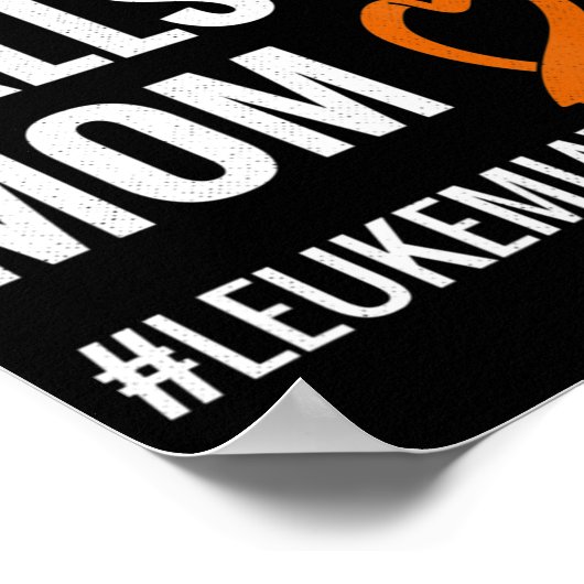 ヒーローは私をママ白血病の戦士の白血病アワーンと呼ぶ ポスター (角)