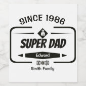 ヒーローへのオマージュ ワインラベル (シングルラベル)