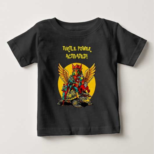 ヒーローよちよちTシャツ ベビーTシャツ (正面)