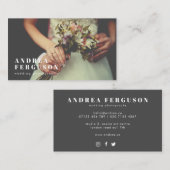 ヒーローイメージフォトグラファー離れの重ね合わせ 名刺 (正面/裏面)