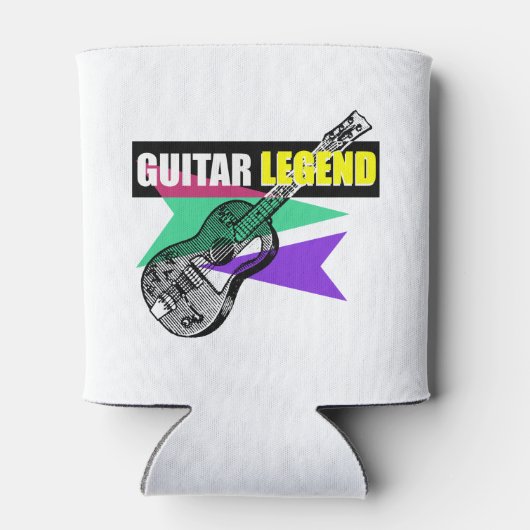 ヒーローギターレジェンドレトロヴィンテージイラストレーション缶 缶クーラー (裏面)