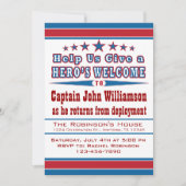 ヒーローズウェルカム軍隊ウェルカムホーム招待状 招待状 (正面)