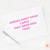 ヒーローズドゥ衣服ケープ 長方形シール (封筒)