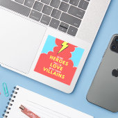 ヒーローズラブヴィラン – 稲妻シール シール (ノートパソコンとiPhone)