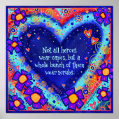 ヒーローズ衣服スクラブ ポスター (正面)